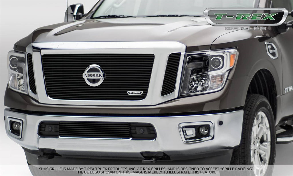 T-Rex Grilles 25785B Billet Series Bumper Grille Fits 16 Titan XD