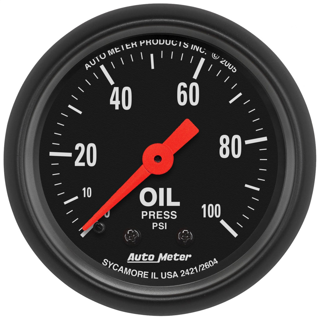 AutoMeter 2604 Z-Series Mechanical Oil Pressure Gauge