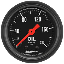 Load image into Gallery viewer, AutoMeter 2605 Z-Series Mechanical Oil Pressure Gauge