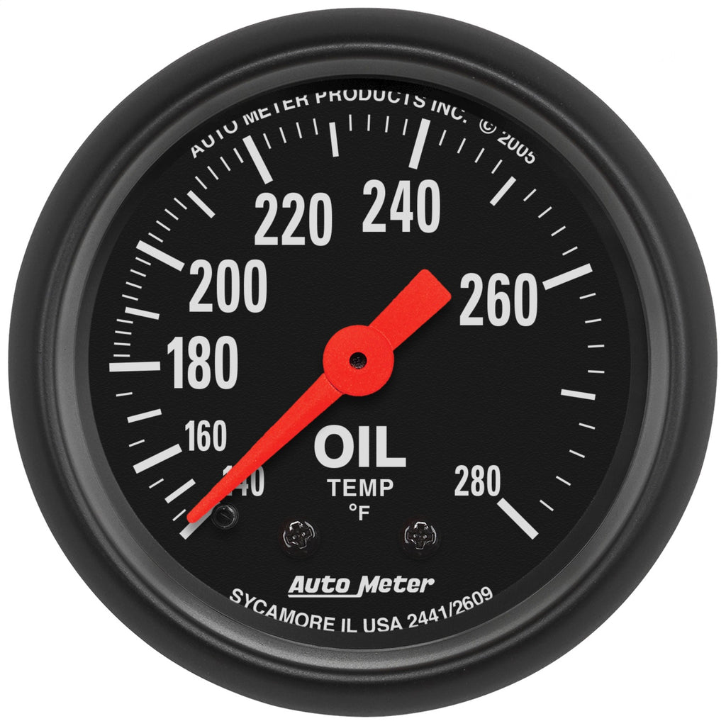 AutoMeter 2609 Z-Series Mechanical Oil Temperature Gauge