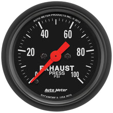 Load image into Gallery viewer, AutoMeter 2674 Z-Series Exhaust Pressure Gauge