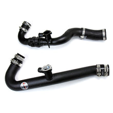 Load image into Gallery viewer, HPS 17-102P Polish Intercooler Charge Pipe Hot and Cold Side w Blue Hoses