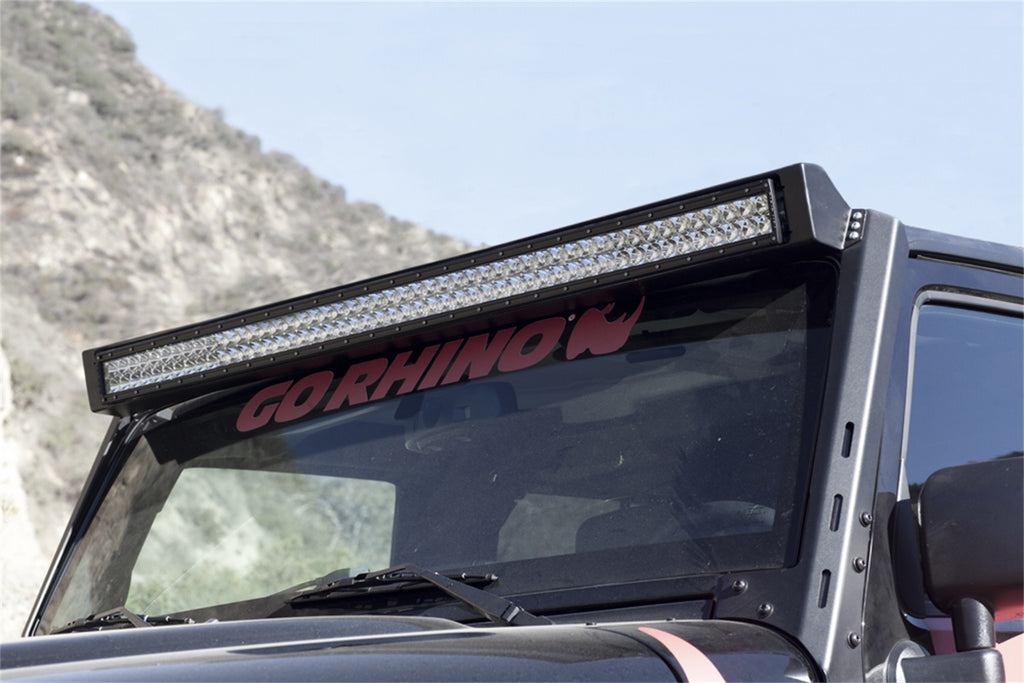 Go Rhino 731500T WLF Windshield Light Frame Fits 07-18 Wrangler (JK)