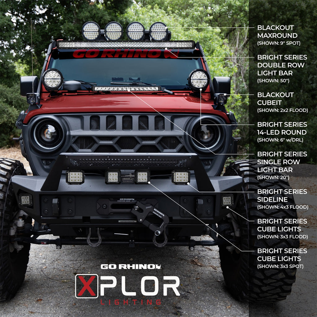 Go Rhino 751803023FCS Bright Series - LED Flood Light Kit