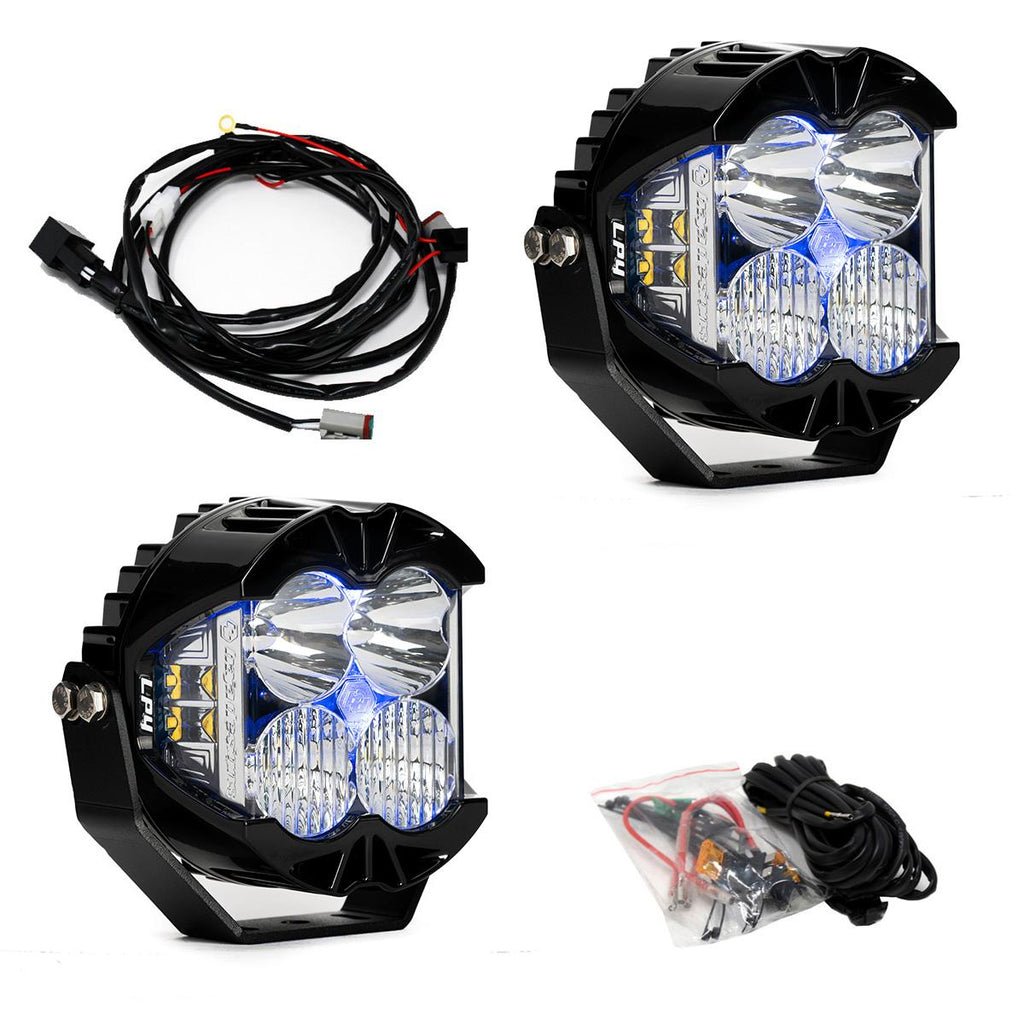 Baja Designs 297815 LP4 Pro LED Auxiliary Light Pod Driving/Combo Clear & Blue