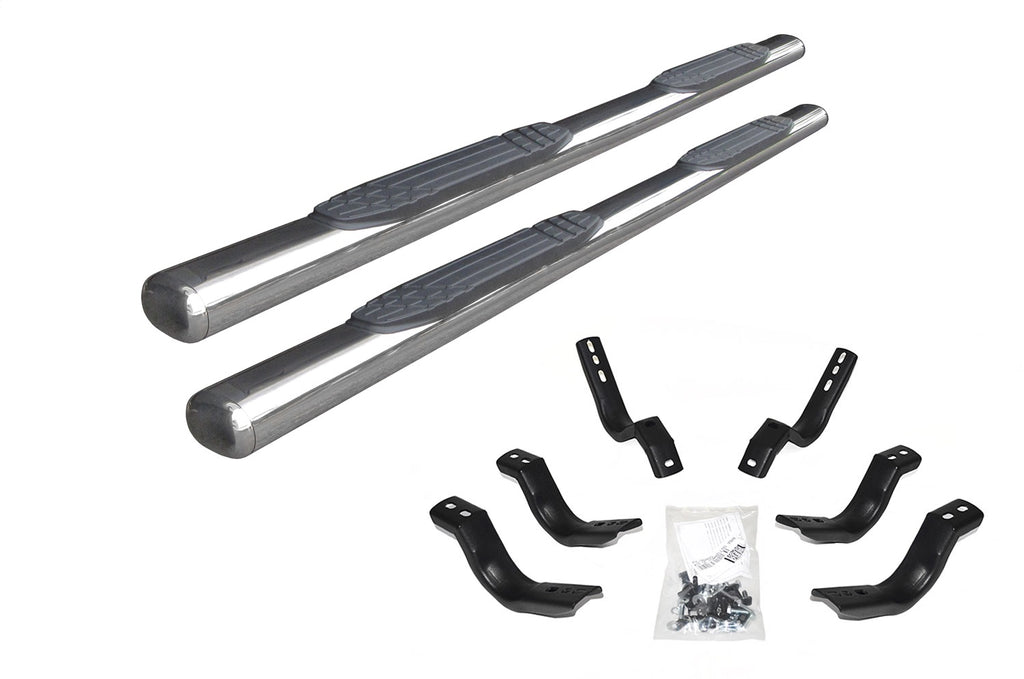 Go Rhino 104404387PS 4 in. 1000 Series Side Steps w/Mounting Brackets Kit