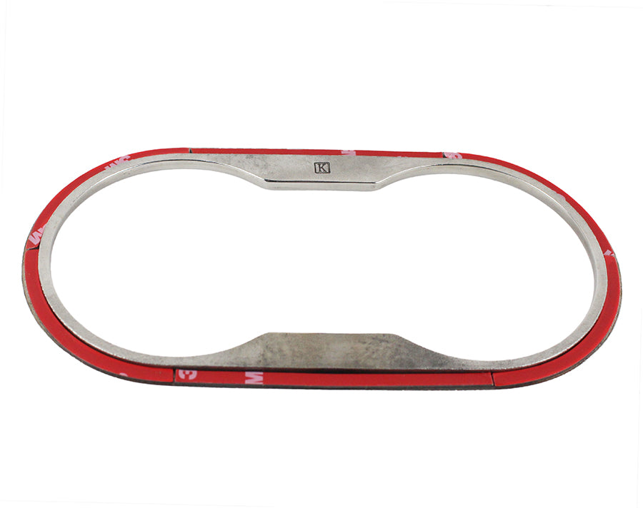 Kentrol 30002 Polished Silver Cup Holder Bezel 07-10 Wrangler JK