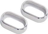 Kentrol 30006 Polished Silver Interior Door Handle Bezels Pair 07-10 Wrangler JK