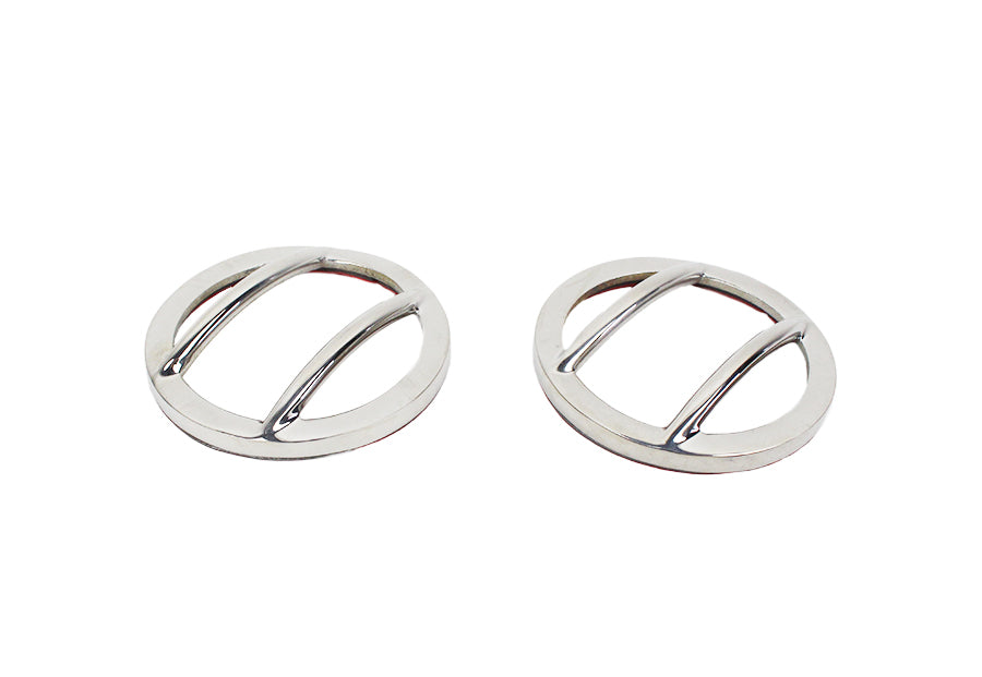 Kentrol 30008 Polished Silver Side Marker Covers Pair 07-18 Wrangler JK