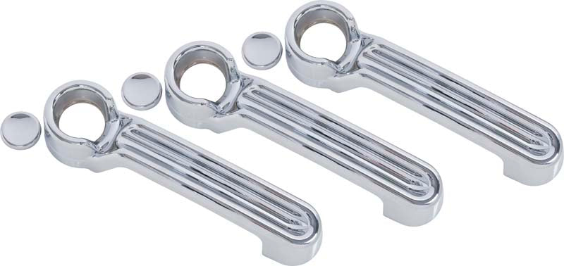 Kentrol 30011 Polished Silver Exterior Door Handle Covers 6 Pc 07-18 Wrangler JK