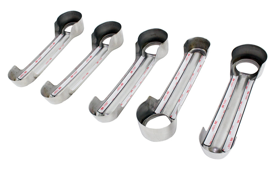 Kentrol 30012 Polished Exterior Door Handle Covers 10 Pc 07-18 Wrangler JK
