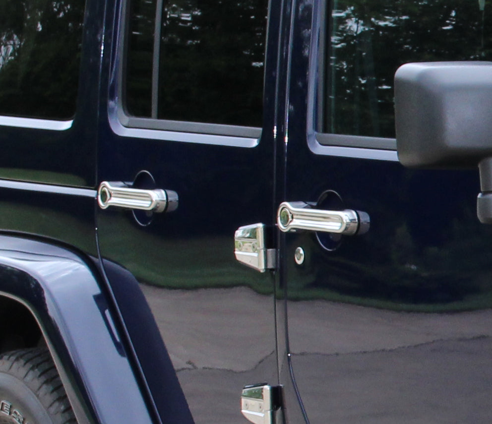 Kentrol 30012 Polished Exterior Door Handle Covers 10 Pc 07-18 Wrangler JK
