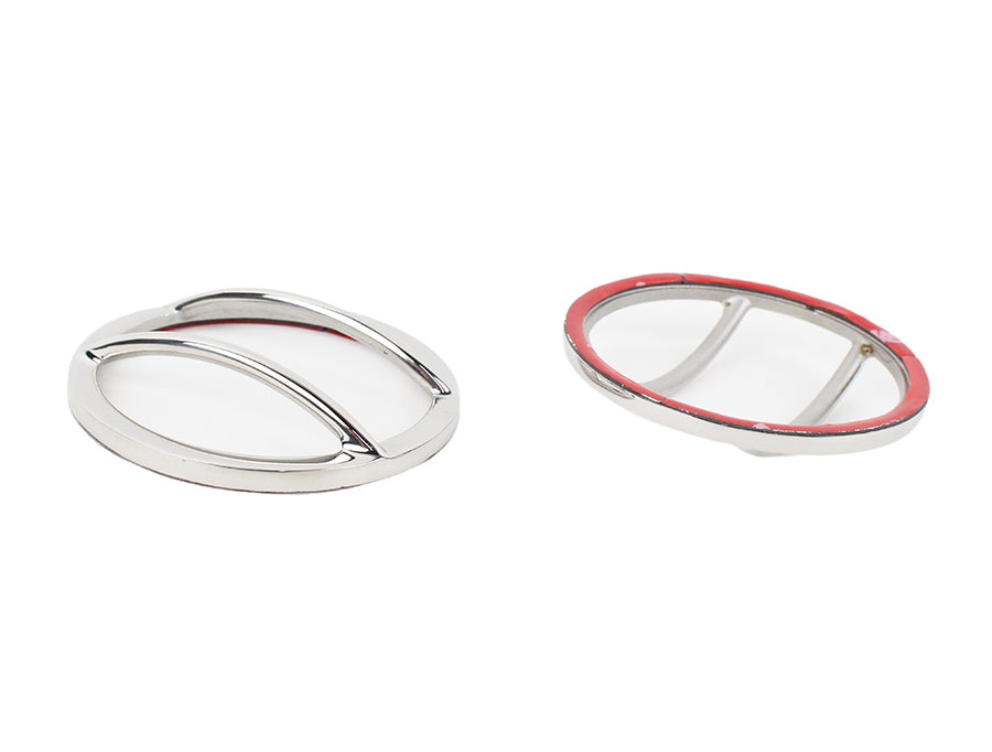 Kentrol 30014 Polished Silver Fog Light Cover Pair 07-18 Wrangler JK