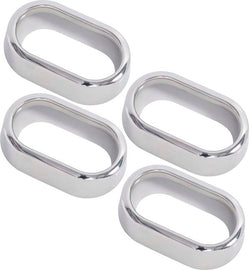 Kentrol 30015 Polished Silver Interior Door Handle Bezels 4 Pc 07-10 Wrangler JK