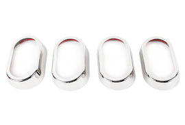 Kentrol 30015 Polished Silver Interior Door Handle Bezels 4 Pc 07-10 Wrangler JK