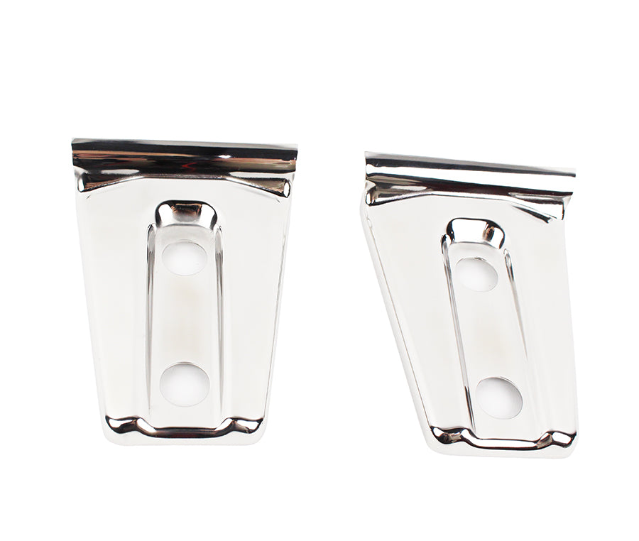 Kentrol 30019 Polished Silver Hood Hinge Overlays Pair 07-18 Wrangler JK