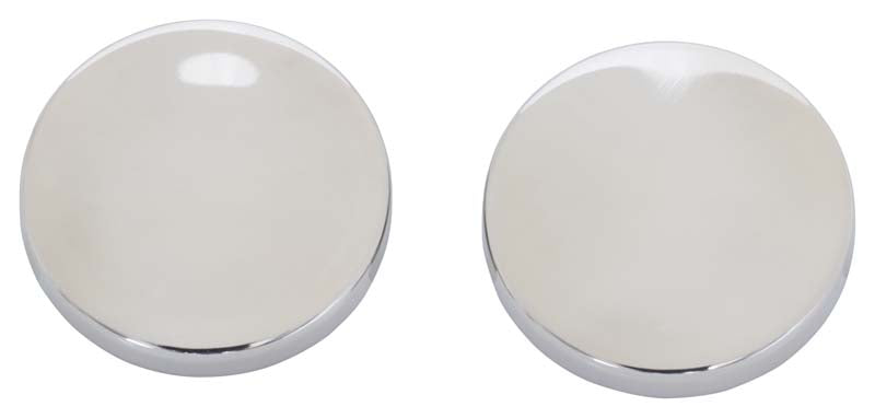 Kentrol 30022 Polished Silver Liftgate Button Covers Pair 07-18 Wrangler JK