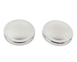 Kentrol 30022 Polished Silver Liftgate Button Covers Pair 07-18 Wrangler JK