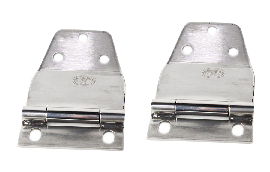 Kentrol 30421 Polished Silver Liftgate Hinge Pair 77-86 CJ7