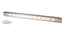 Kentrol 30429WH Polished Silver 54 Inch Front Bumper w holes 45-86 CJ