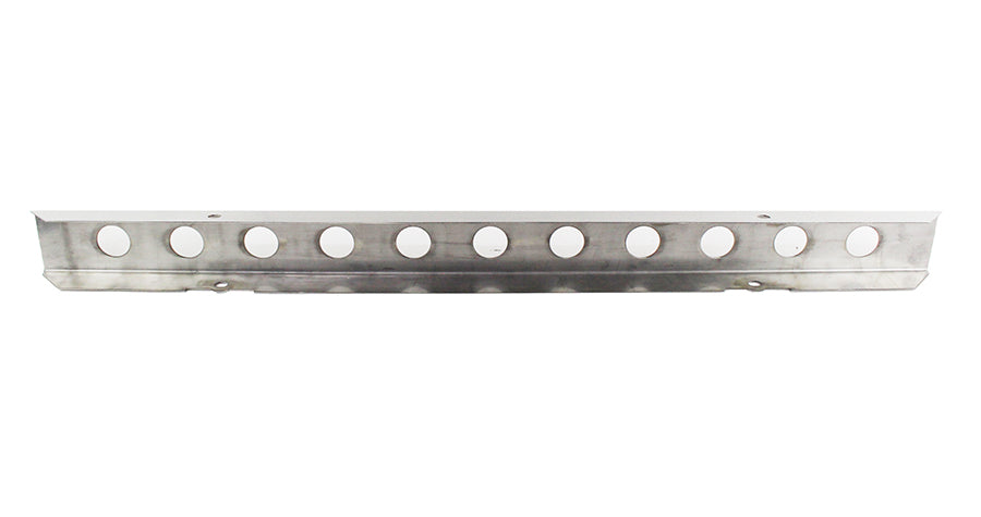 Kentrol 30436 Polished Silver 54 Inch Front Bumper with holes 87-95 Wrangler TJ