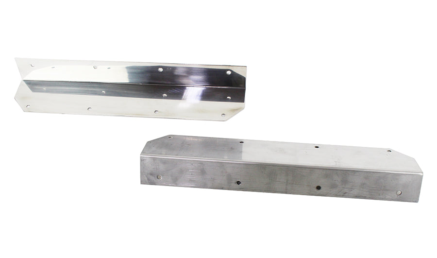 Kentrol 30447 Polished Silver Step Cover Inlay Pair 87-95 Wrangler TJ