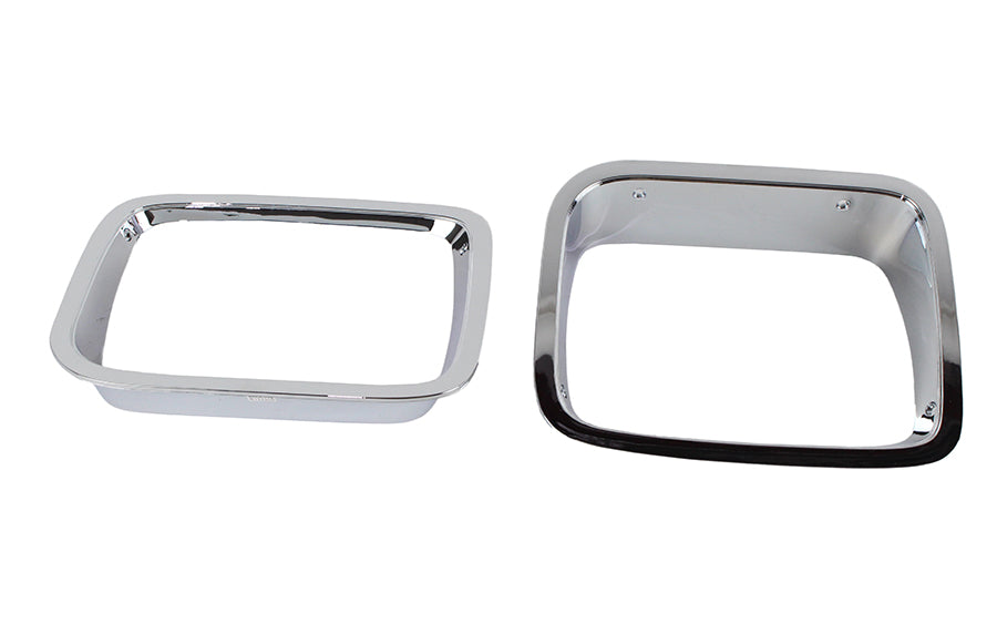 Kentrol 30463 Chrome Plated Headlight Bezels Pair 87-95 Wrangler TJ