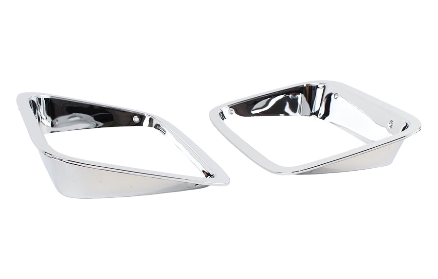 Kentrol 30463 Chrome Plated Headlight Bezels Pair 87-95 Wrangler TJ