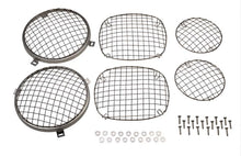 Load image into Gallery viewer, Kentrol 30465 Polished Silver Wire Mesh Guard Set 6 Pieces 76-86 CJ