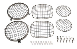 Kentrol 30465 Polished Silver Wire Mesh Guard Set 6 Pieces 76-86 CJ