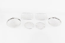 Load image into Gallery viewer, Kentrol 30465 Polished Silver Wire Mesh Guard Set 6 Pieces 76-86 CJ