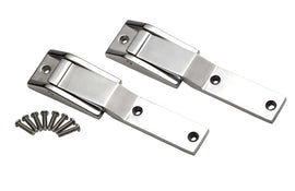 Kentrol 30478 Polished Silver Tailgate Hinge Pair 97-04 Wrangler TJ