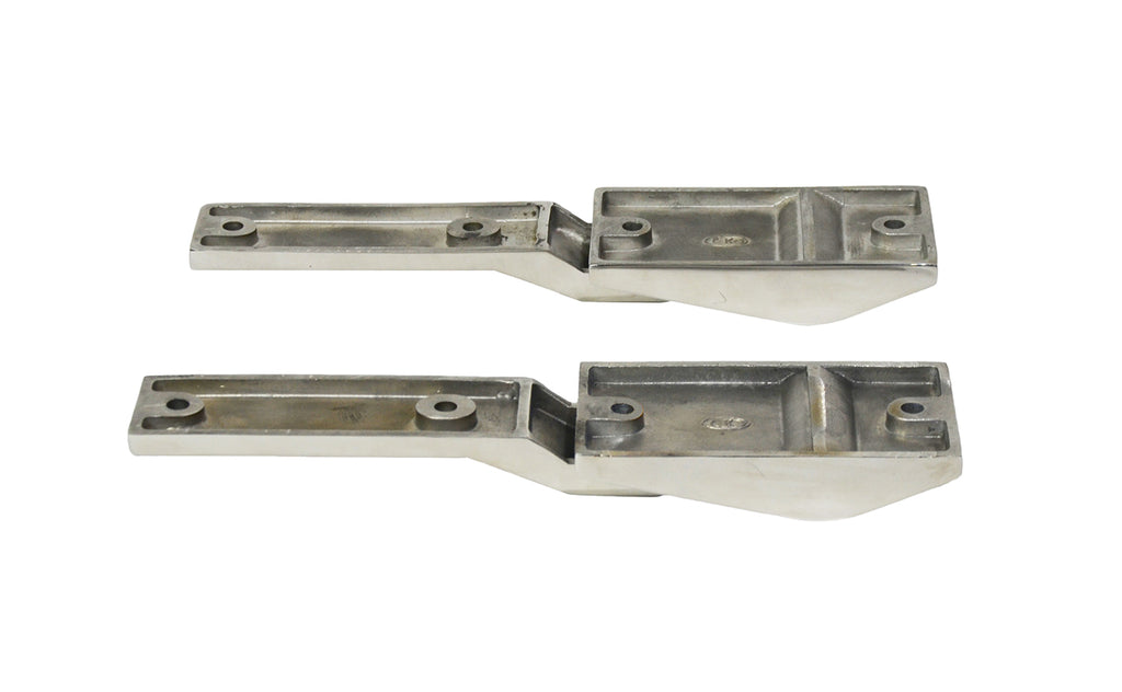Kentrol 30478 Polished Silver Tailgate Hinge Pair 97-04 Wrangler TJ