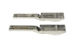 Kentrol 30478 Polished Silver Tailgate Hinge Pair 97-04 Wrangler TJ