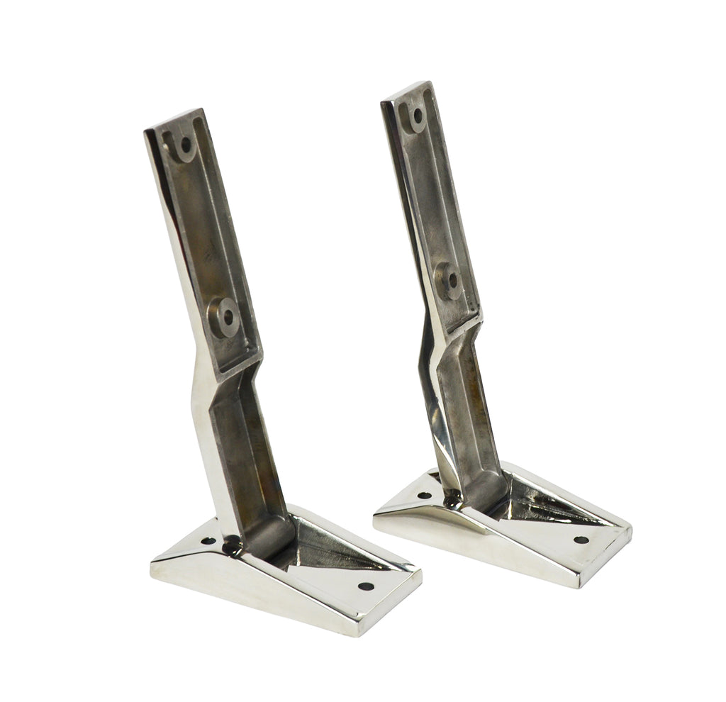 Kentrol 30478 Polished Silver Tailgate Hinge Pair 97-04 Wrangler TJ