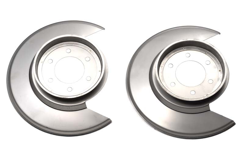 Kentrol 30501 Polished Silver Disc Brake Dust Cover Pair 76-78 CJ