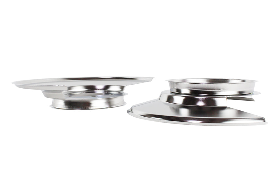 Kentrol 30501 Polished Silver Disc Brake Dust Cover Pair 76-78 CJ