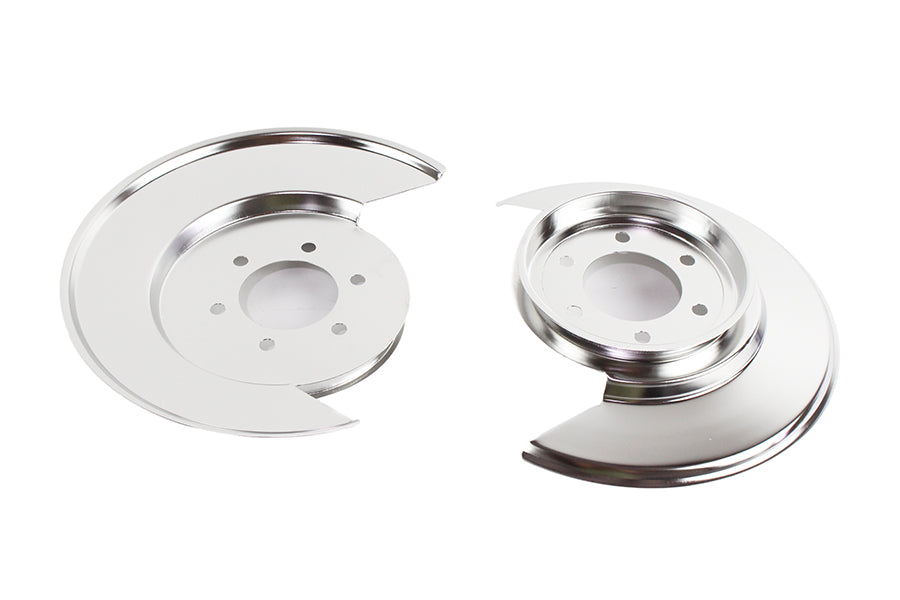Kentrol 30501 Polished Silver Disc Brake Dust Cover Pair 76-78 CJ