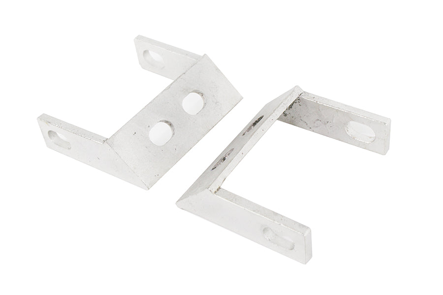 Kentrol 30508 Polished Silver Rear Bumper Brackets Pair 45-86 CJ