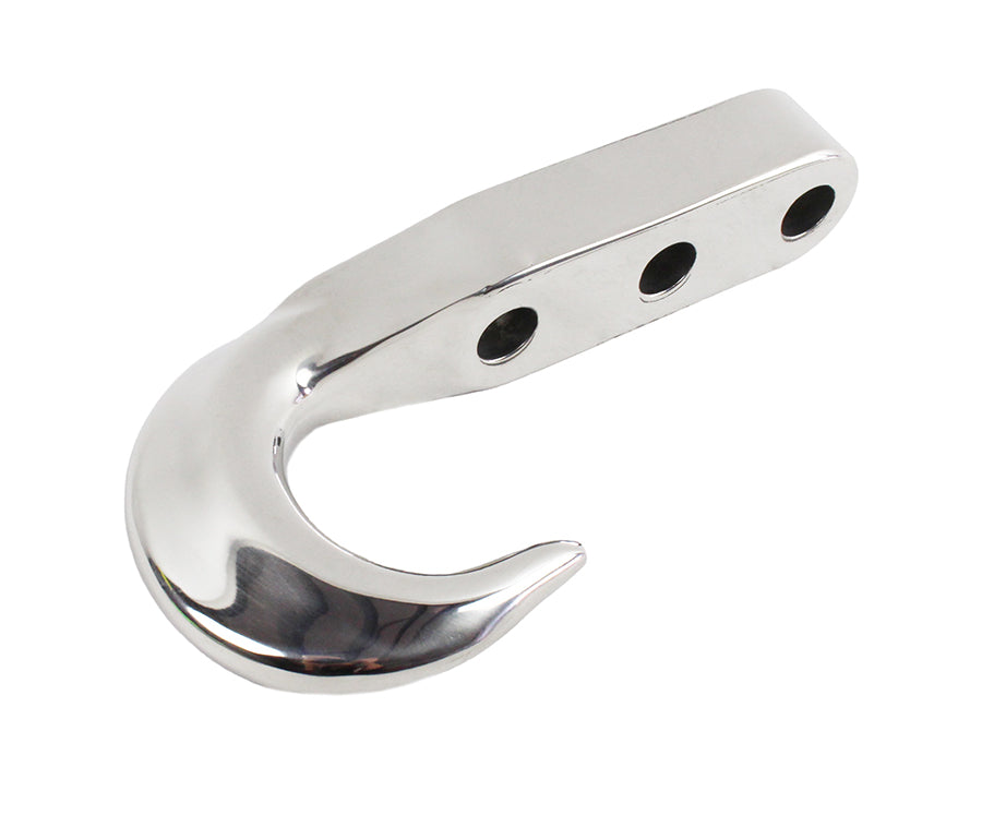 Kentrol 30509 Polished Silver Tow Hook 1972-2006 Jeep CJ, YJ, and TJ