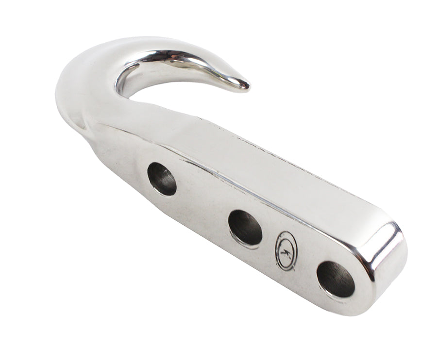 Kentrol 30509 Polished Silver Tow Hook 1972-2006 Jeep CJ, YJ, and TJ