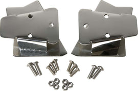 Kentrol 30542 Polished Silver Mirror Relocation Bracket Pair 03-06 Wrangler TJ