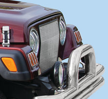 Load image into Gallery viewer, Kentrol 30557 Polished Silver Euro Light Guard Set 4 Pieces 97-06 Wrangler TJ