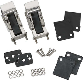 Kentrol 30563 Polished Silver Hood Catch Pair TJ Style 42-95 CJ and Wrangler YJ