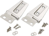 Kentrol 30572 Polished Silver Hood Hinge Pair 07-18 Wrangler JK
