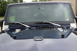 Kentrol 30572 Polished Silver Hood Hinge Pair 07-18 Wrangler JK