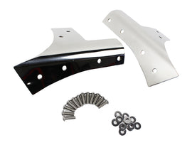 Kentrol 30574 Polished Silver Windshield Supports Pair 07-18 Wrangler JK