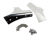 Kentrol 30574 Polished Silver Windshield Supports Pair 07-18 Wrangler JK