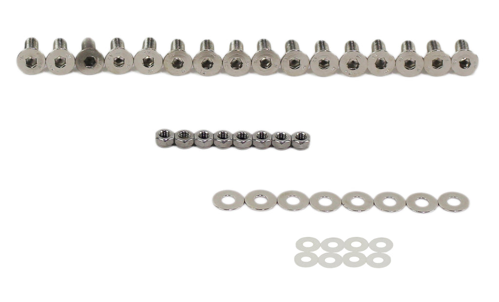 Kentrol 30576 Polished Silver Door Hinge Set 8 Pieces 4 Door 07-18 Wrangler JK