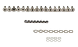 Kentrol 30576 Polished Silver Door Hinge Set 8 Pieces 4 Door 07-18 Wrangler JK